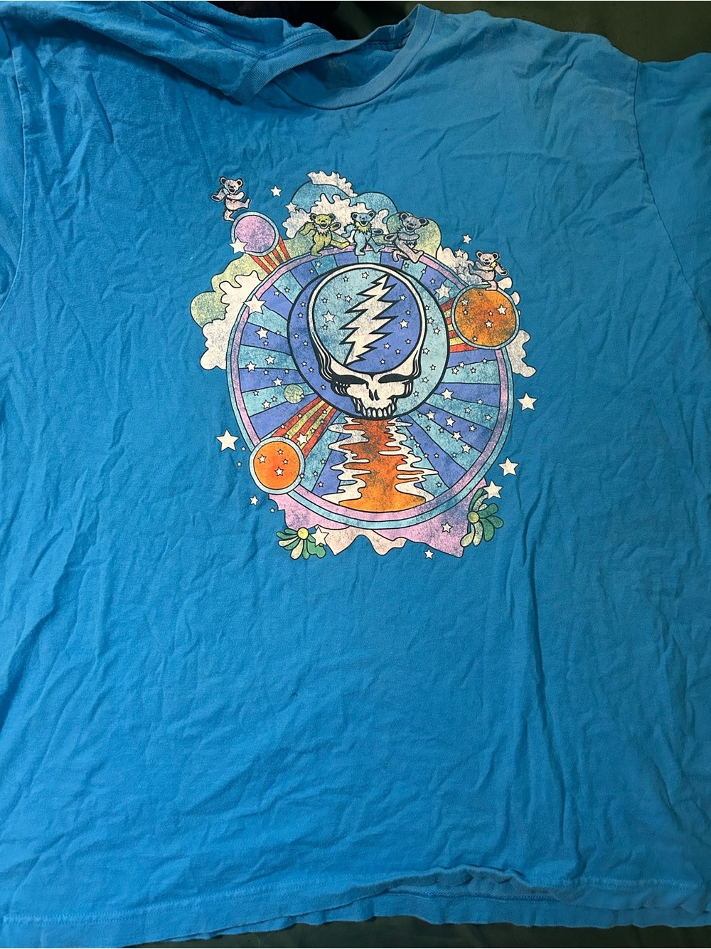 Men’s Blue Graphic Grateful Dead Tee